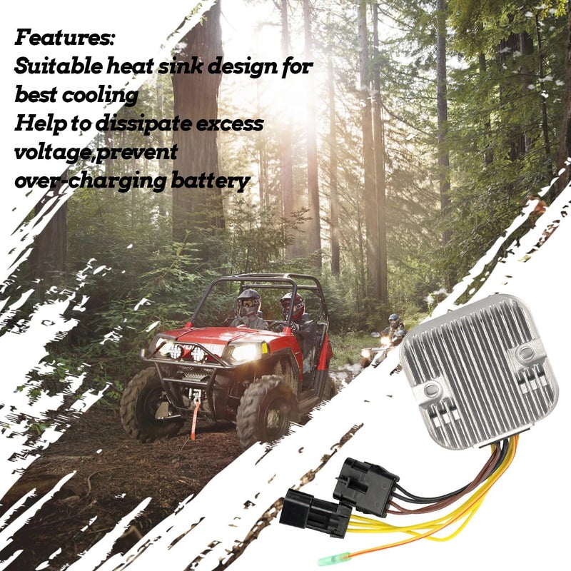 MOTOBULL 4011925 منظم جهد كهربائي ومعدل متوافق مع بولاريس رينجر 500 700، RZR 800 2007-2009، سبورتسمان 500 700 800 2007-2009 4012384 4011569 - Image 4
